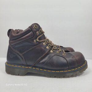 Dr. Martens Fynn Men's Brown Leather Work Boots AW004 US Size 12